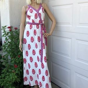 VINYARD VINES  WHITE LINEN MAXI DRESS NEW Sz 0